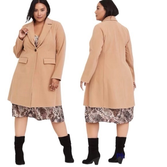 torrid Jackets & Blazers - Torrid Ponte Coat in Macchiato
